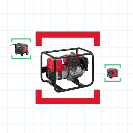 Obrázok na pomoc pri výbere generátora.
