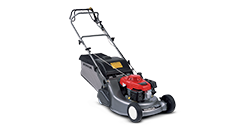 Kosačka Honda, predný trojštvrťový pohľad, sprava.