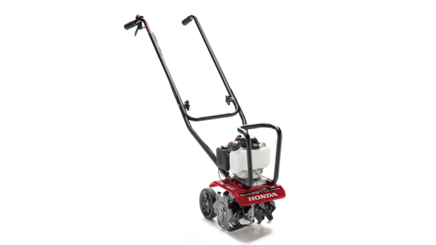 3/4 pohľad sprava na mikrokultivátor.