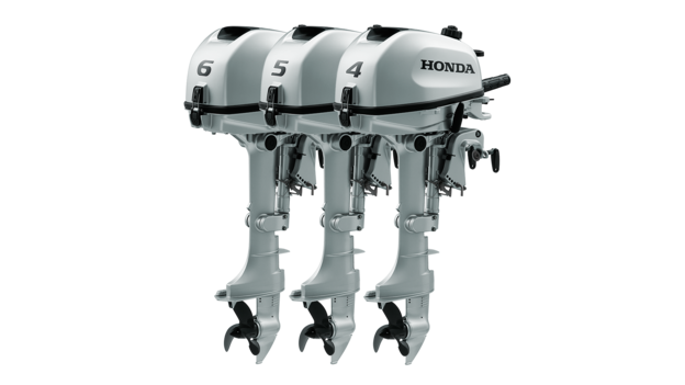 BF6, BF5 a BF4, predný trojštvrťový pohľad na motory.