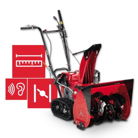 Obrázok technických údajov snehových fréz.